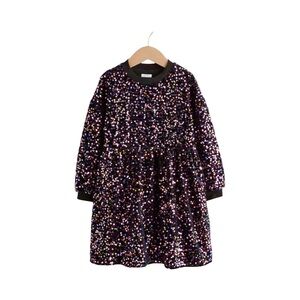 Next Girls Multi Pink Sequin Embellished A-Line Dress NWT Size 7 Years